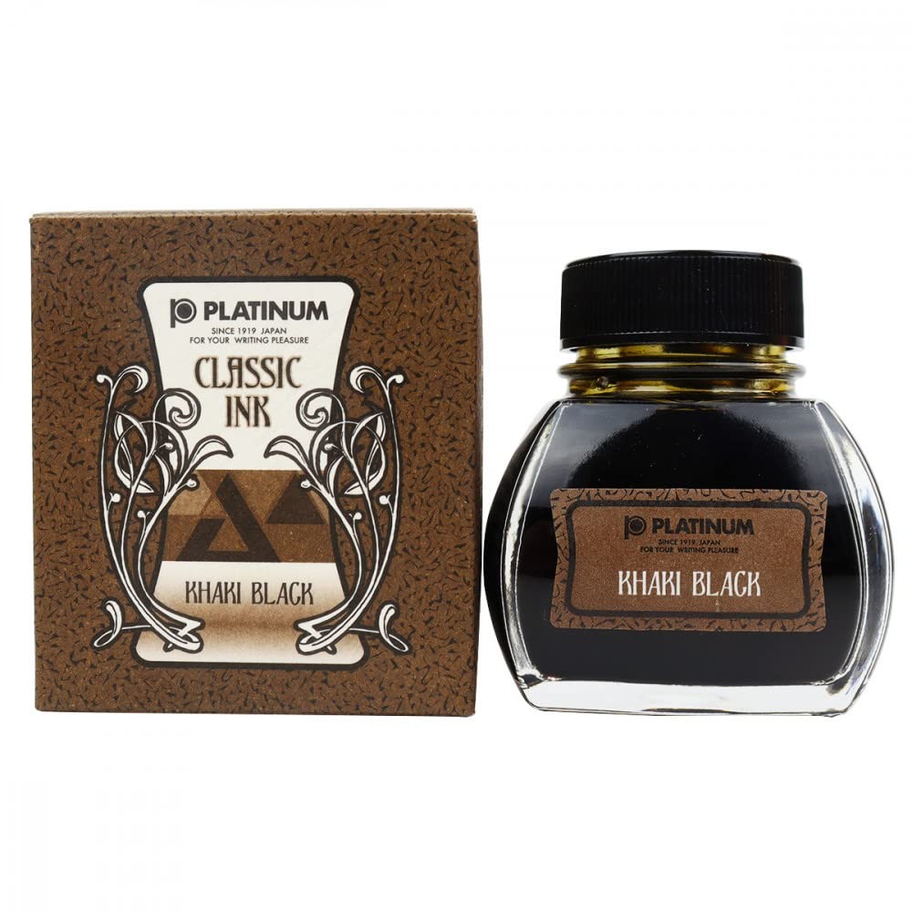 Platinum Classic Ink 60ml Khaki Black