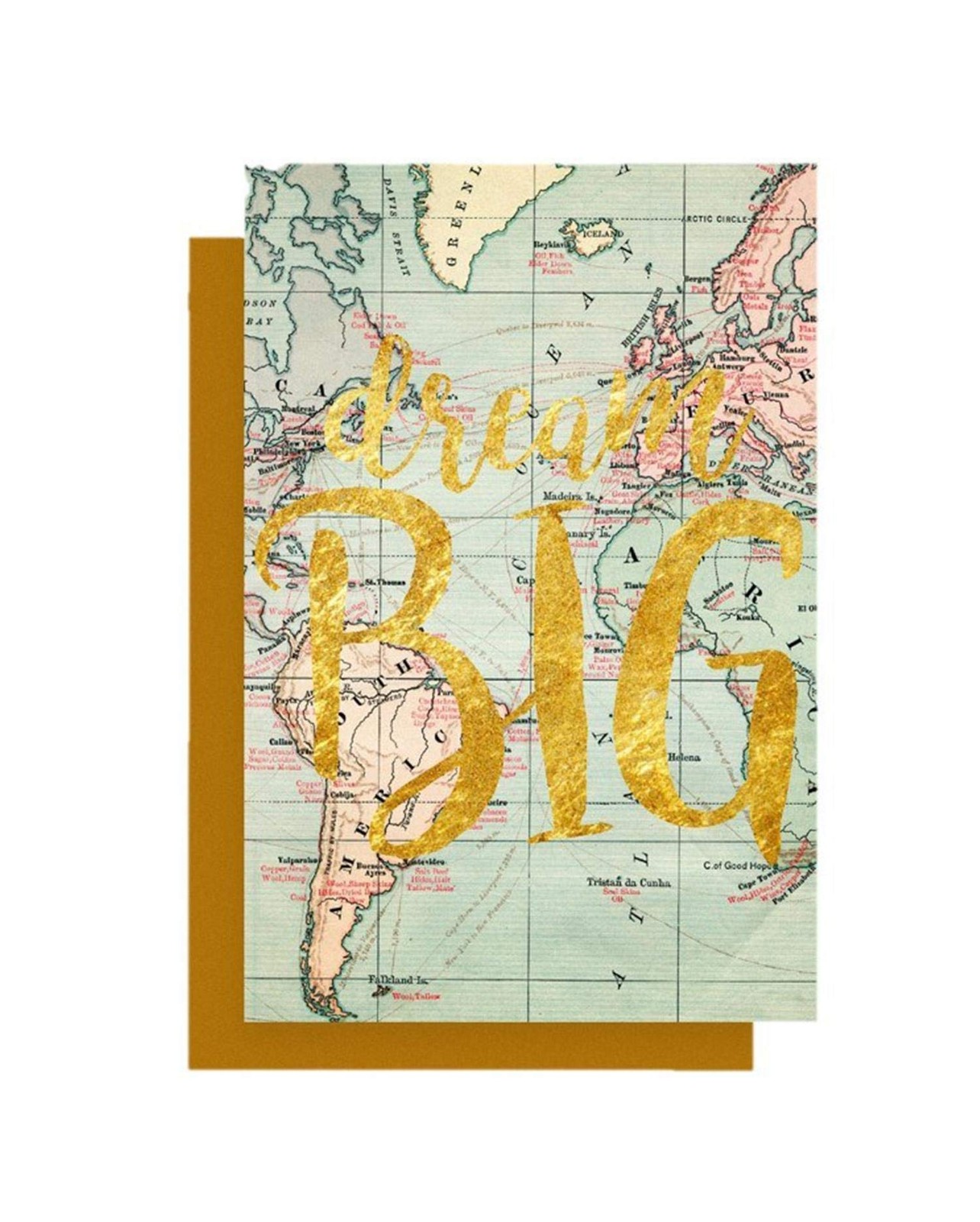 LEGAMI Greeting Card 11.5 x 17 cm - Gold, Birthday