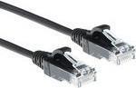 Act Black 2 metri LSZH U/UTP Cat6 Datacenter Slimline Patch Cavo con connettori