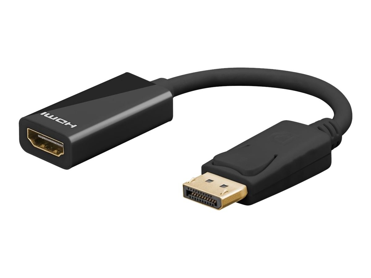 Goobay DisplayPort/HDMI 0,1 m HDMI tipo A (Standard) DisplayPort 67881