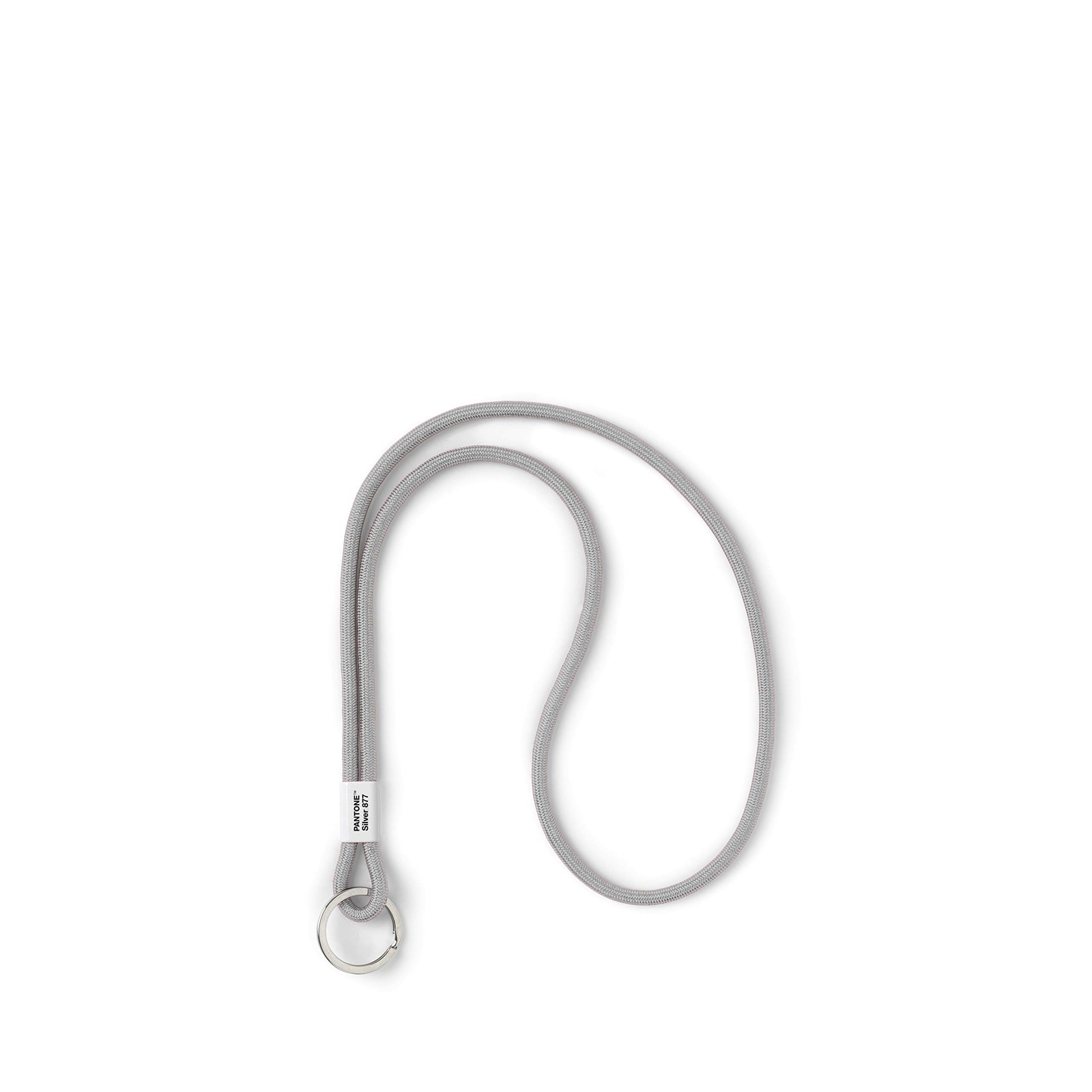 Copenhagen Design Pantone Key Chain S, Short Key Hanger, Nylon, Silver