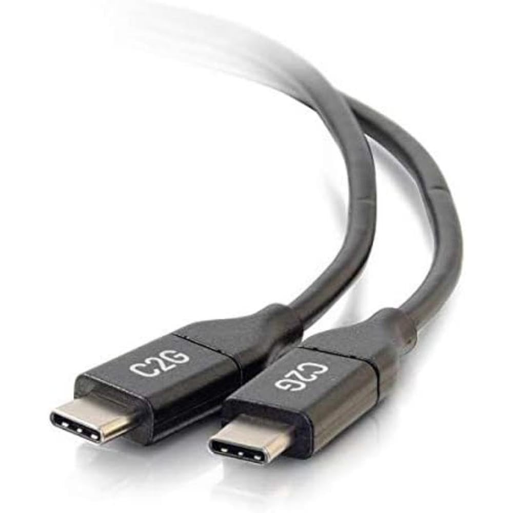 C2G 0.9m (3ft) USB C Cable - USB 2.0 (3A) - M/M USB Type C Cable - Black - USB c