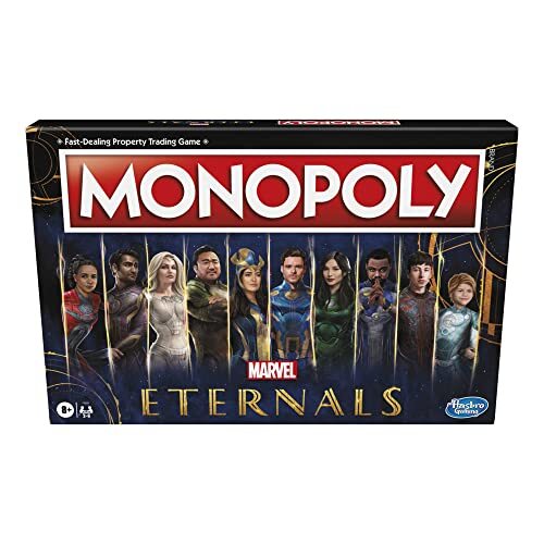 Monopoly: Marvel Studios' Eternals Edition Board Game for Marvel Fans, (t7h)