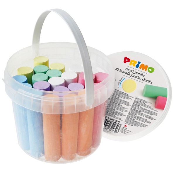 Gessetti Jumbo Primo Morocolor - 80 mm - 0032GC22JC (Assortiti Rotondi Conf. 22)