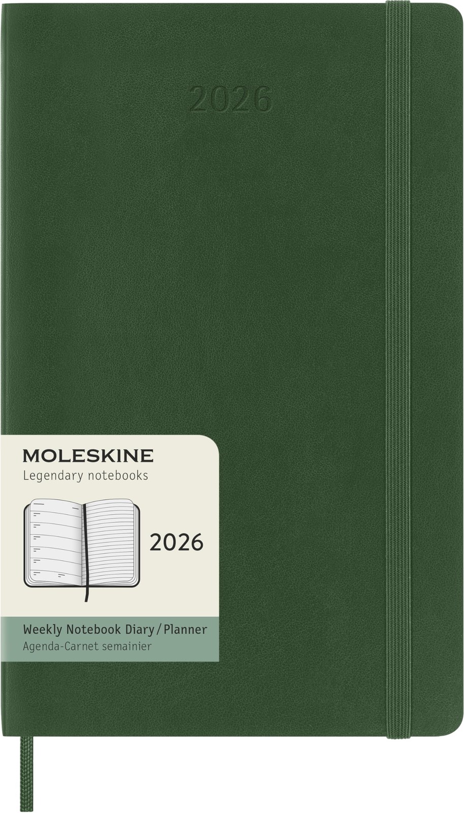 Moleskine Weekly Planner, 2026 Weekly Agenda 12 Months With Space For Notes, Wit