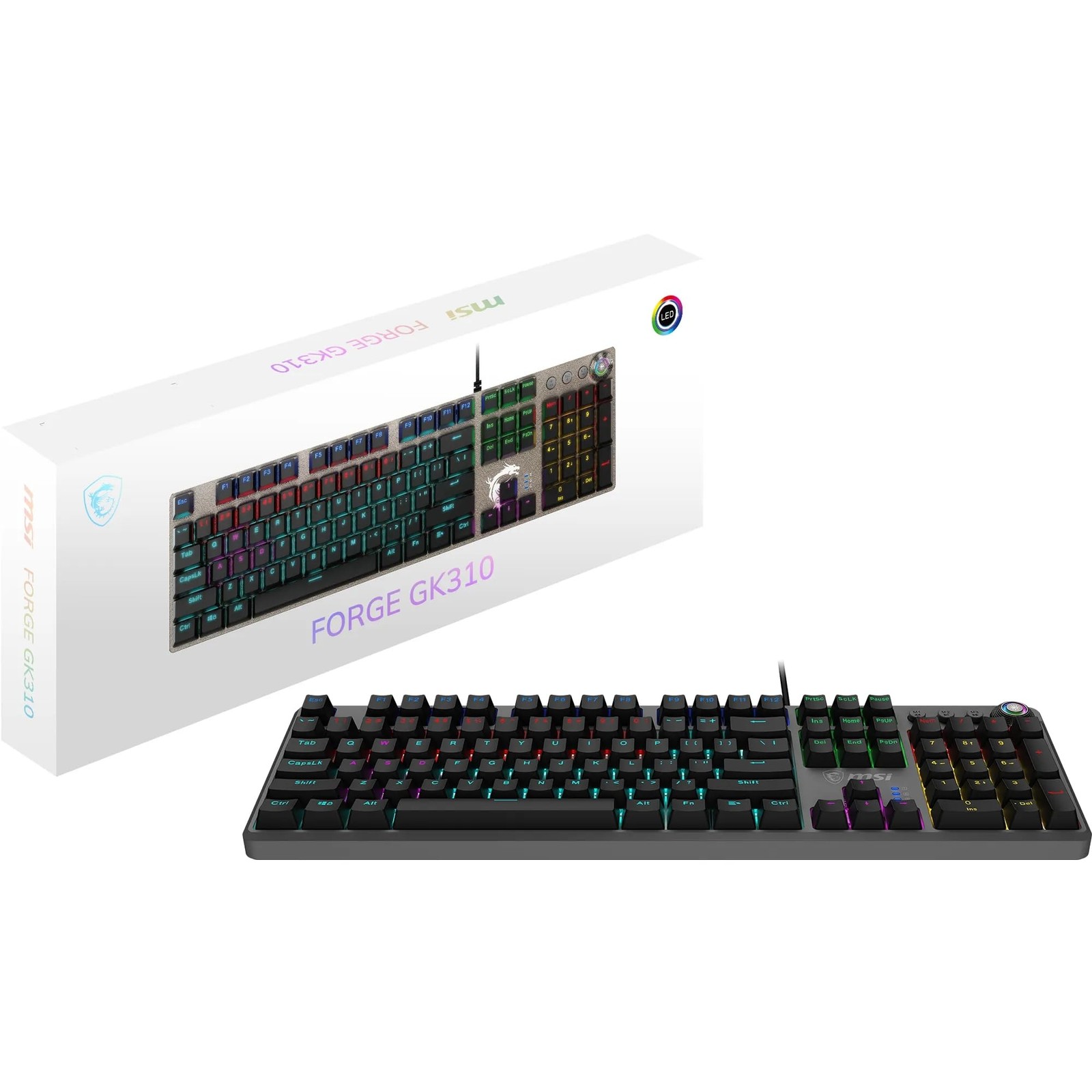 Forge GK310 RED UK Keyboard GK310
