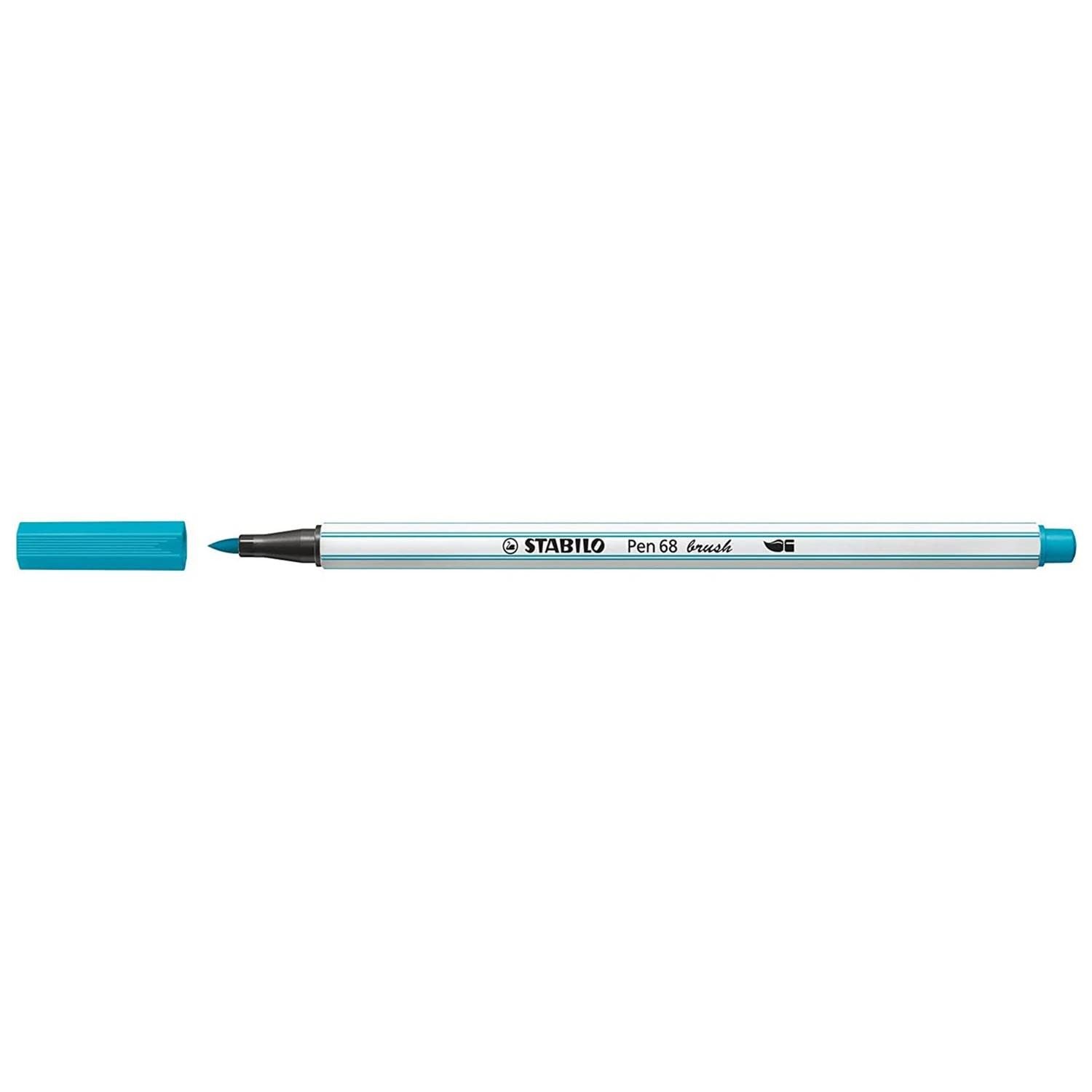 STABILO Pen 68 Brush Pens Light Blue