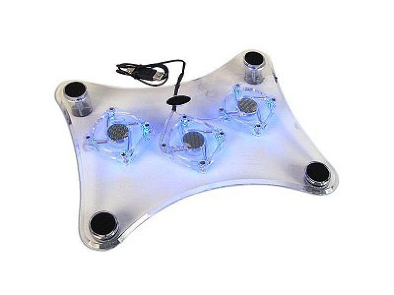 Dispositivo di raffreddamento per notebook USB Cool Pad Crystal
