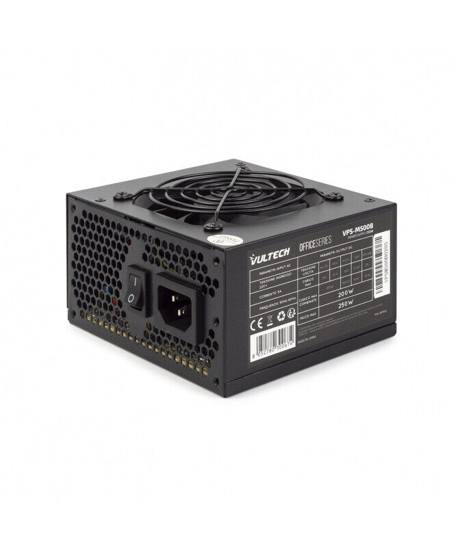 Vultech Alimentatore PC 200 Watt 20+4 pin ATX Nero VPS-M500B