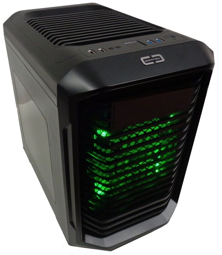 CASE MICRO ATX PER PC CORTEK BIGCUBE CORBC1 USB 3.0 SENZA ALIMENTATORE LUCE VERD