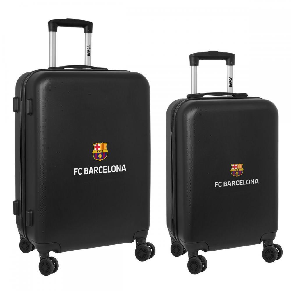 3720442 F.c. Barcelona Set di valigie F.C. Barcelona + mediano 24 Trolley Nero 4