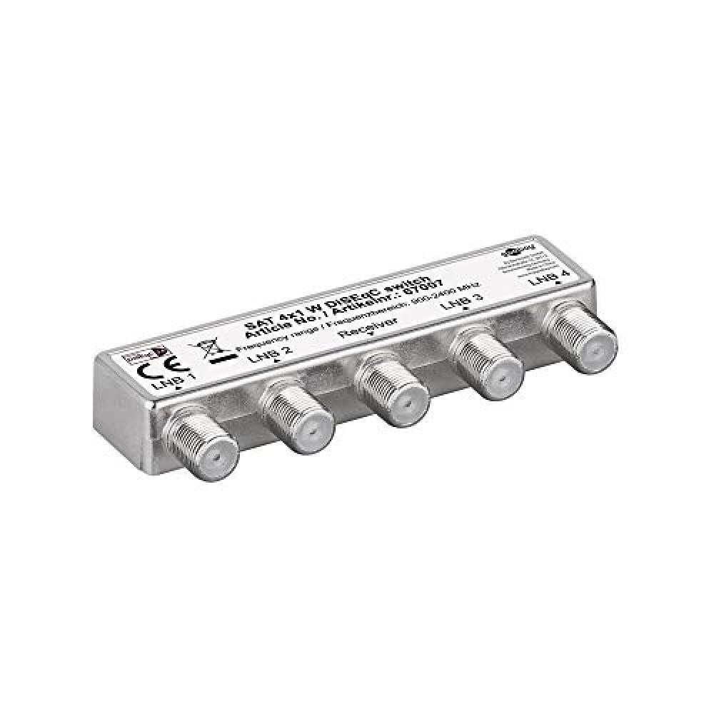 Goobay 67007 Commutatore 4x1 DiSEqC 2.0 - NUOVO