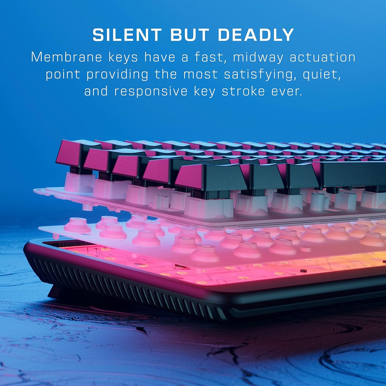 ROCCAT Magma Mini - 60% RGB Gaming Keyboard with 5 Programmable Lighting Zones,