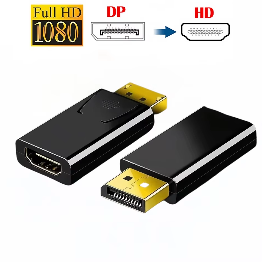 Adattatore Convertitore Display port in HDMI DP Maschio in HDMI Femmina FullHD