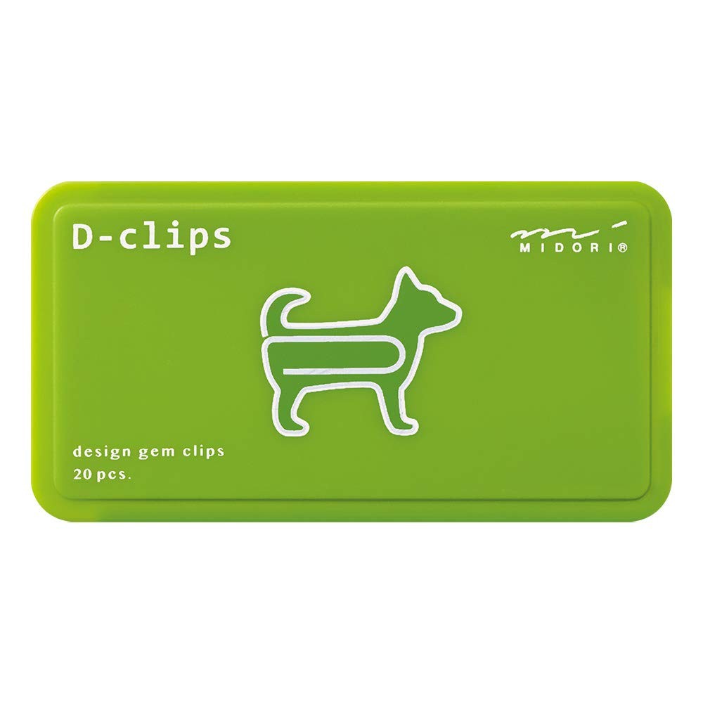 Midori D-clips 43386-006 Dog Paper Clips (Pack of 20)