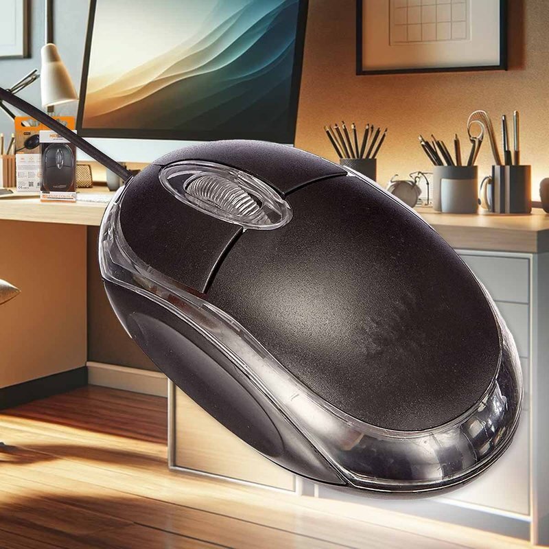 Mouse Ottico USB 2.0 Leggera e Slim da Lavoro Ufficio Viaggio Uso Personale con