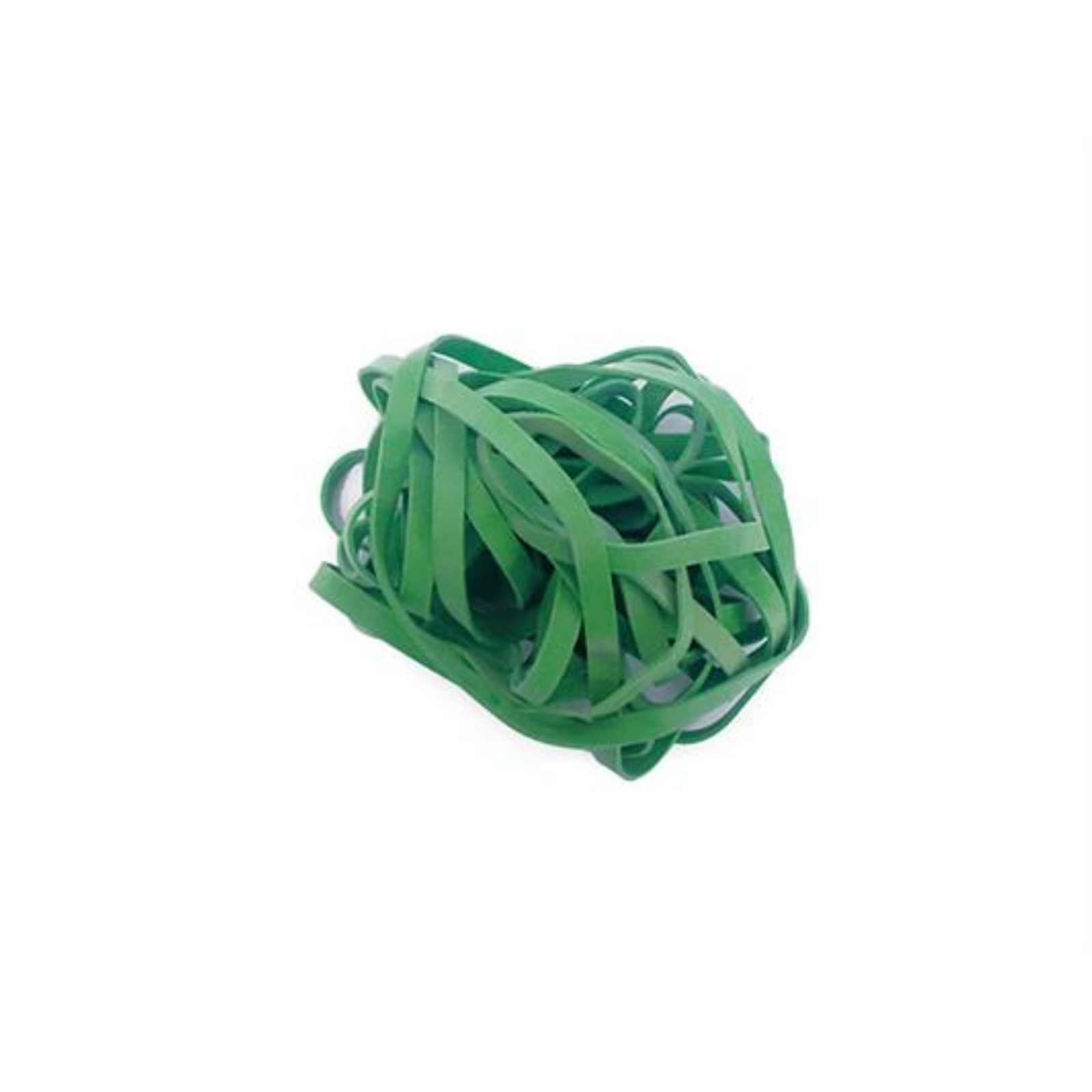ELASTICI FETTUCCIA  - IN GOMMA VERDE - DIAMETRO 8MM  - BUSTA DA 1 KG - NIKOFFICE