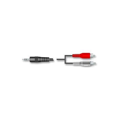 Cavo PC1963 Jack Stereo Maschio 2.5mm a Doppio RCA 1.5m
