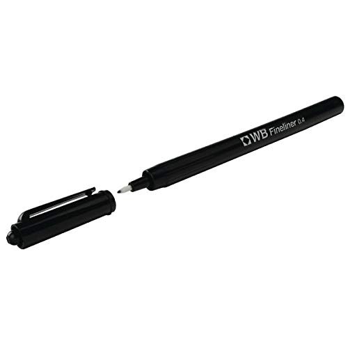 White Box Fineliner 0.4mm Nib Black