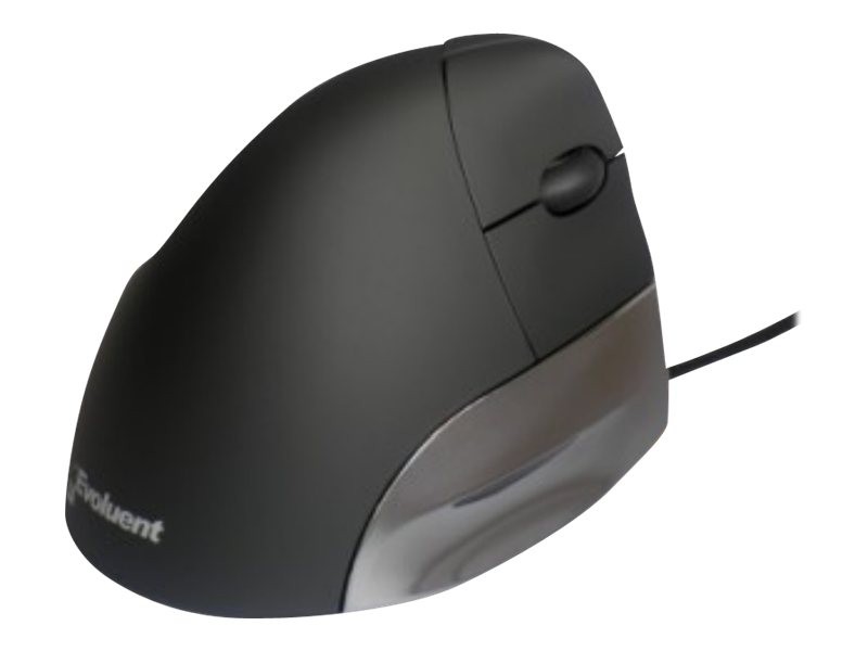 Evoluent VMSR Mano destra USB tipo A 1200 DPI Nero Argento Mouse 1200 dpi Ottico