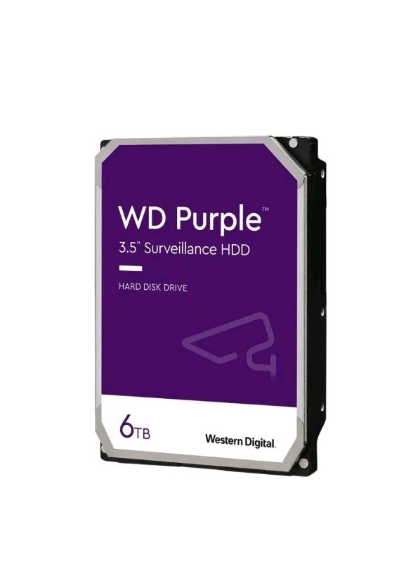 WD Purple Surveillance 6 TB 5700 Giri/min 128 MB 3.5" SATA 6000 GB WD62PURZ
