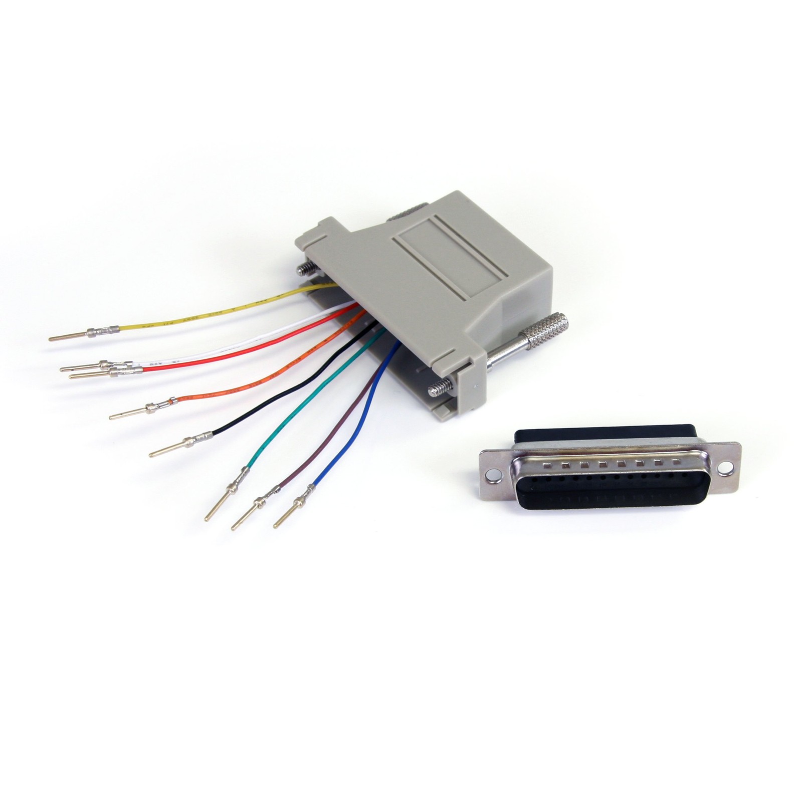StarTech GC258MF DB25 to RJ45 Modular Adapter - M/F, Grey, 5.91 cm*3.23 cm*0.79