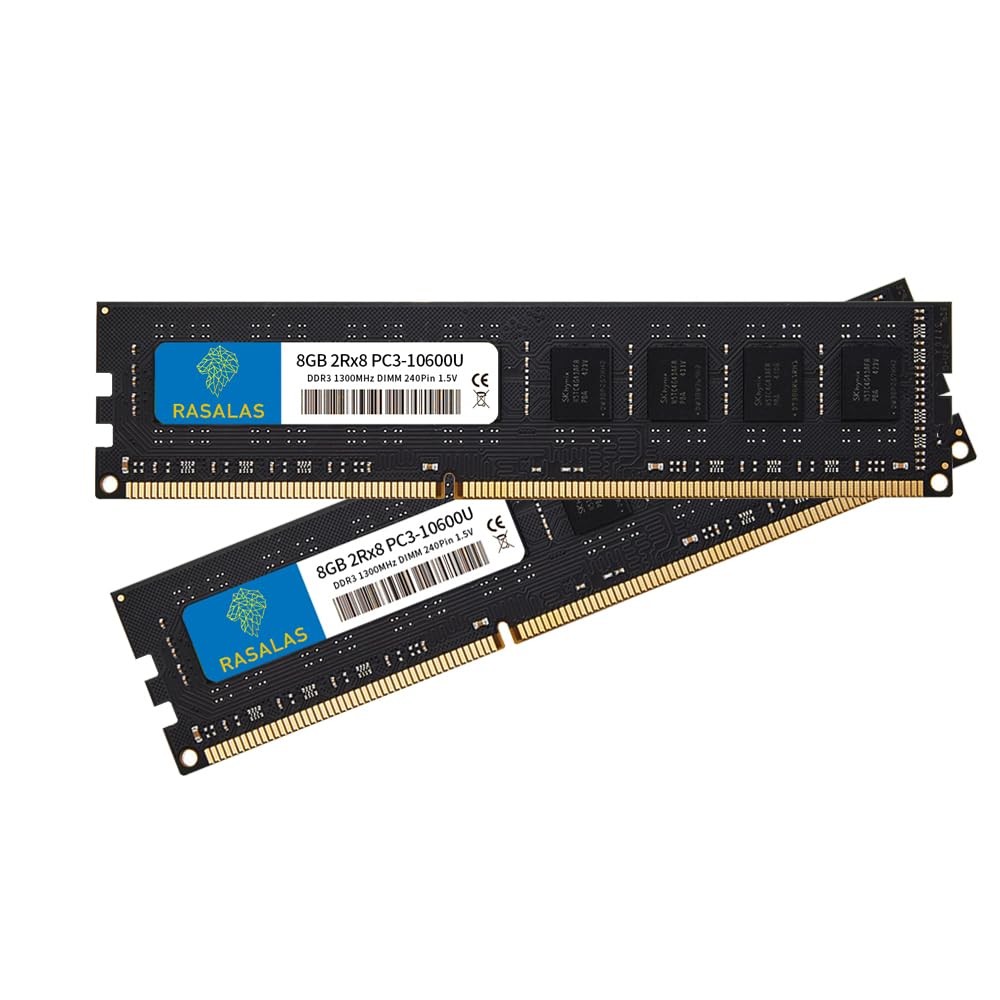 Rasalas Kit da 16 GB (2 x 8 GB) DDR3 1333 MHz 2Rx8 PC3 10600U 8 GB RAM (W2q)