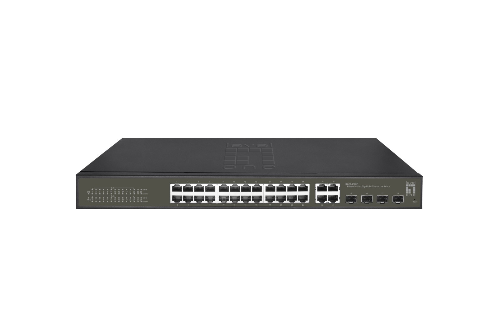 LevelOne GES-2128P Switch di Rete Gestito L2 24 Porte Gigabit PoE+ Nero