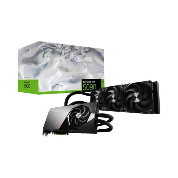 MSI VGA GEFORCE RTX 5090, RTX 5090 32G SUPRIM LIQUID SOC, 32GB GDDR7, HDMI/DP*3