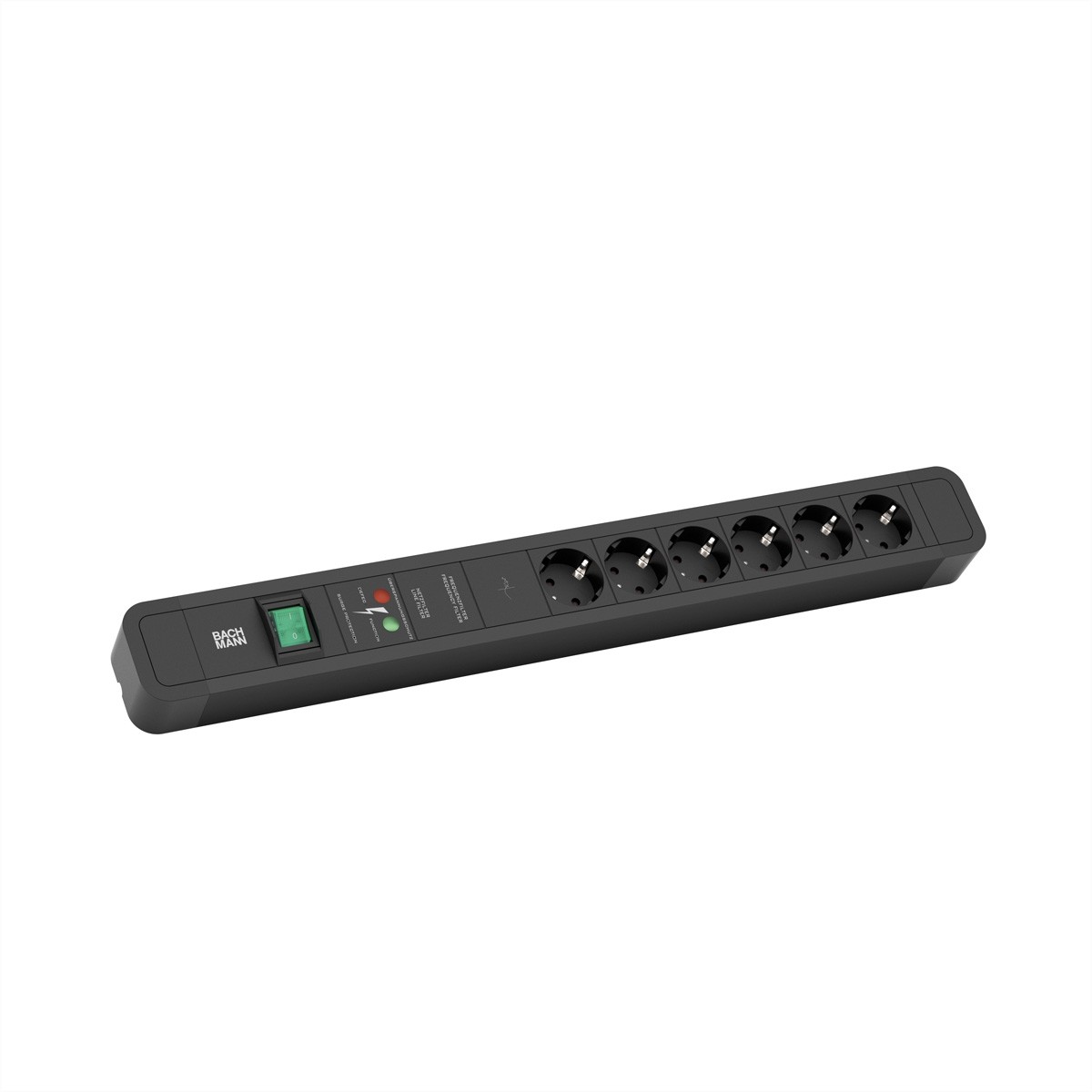 Bachmann Primo 2 2 m 1,5 mm² Nero 6 presa(e) AC Strip alimentazione 2 350.004