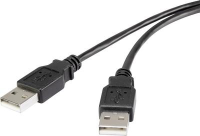 Cavo Renkforce USB 2.0 [1x USB 2.0 Plugs A -1x USB 2.0 Plugs A] 1 M Contatto pla
