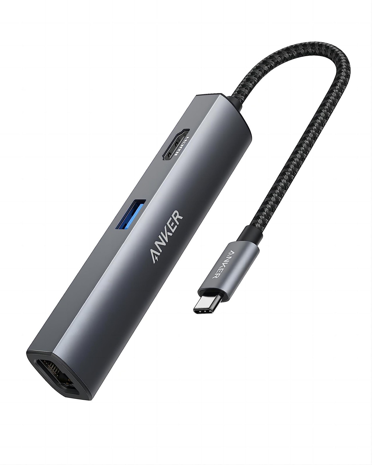 Anker Adattatore USB C Hub, adattatore USB C 5 in 1 con 4K USB C a HDMI, (R0R)