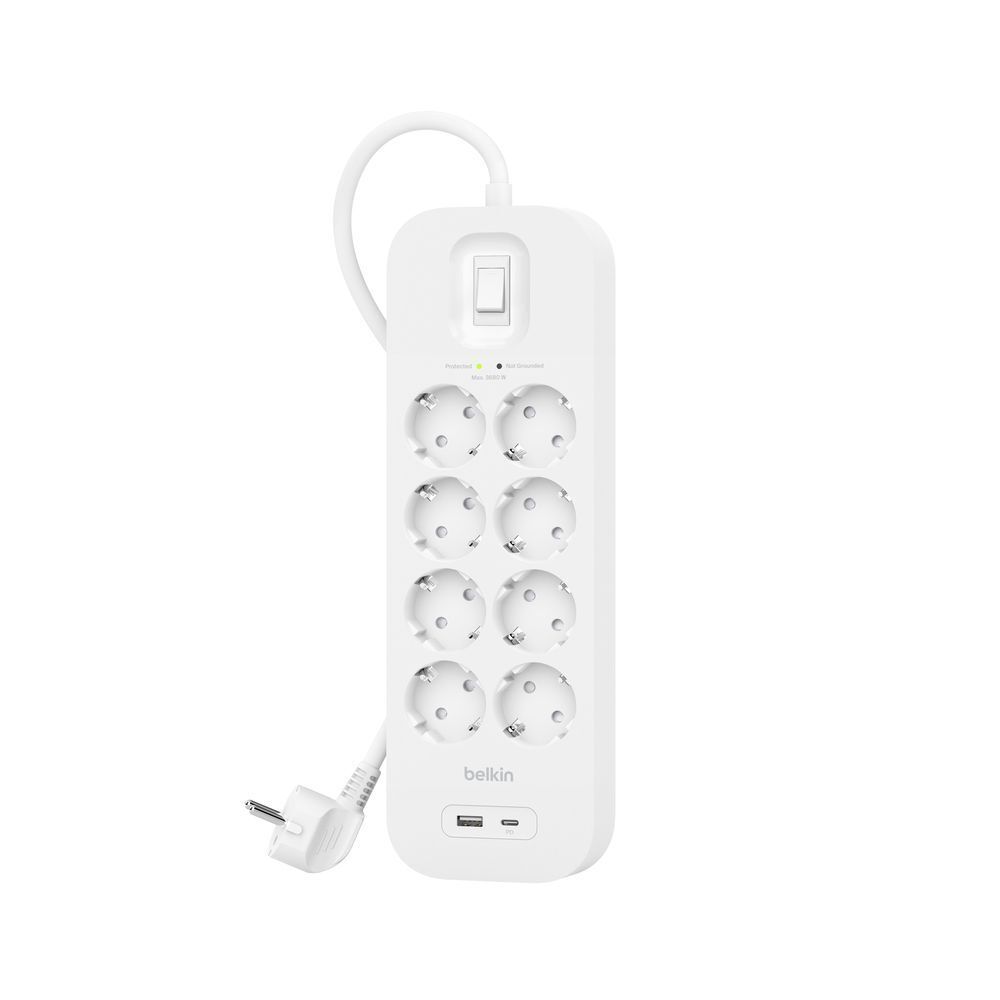 SRB003VF2M-V2 SURGE PROTECTION WITH USB C 8 OUTLET