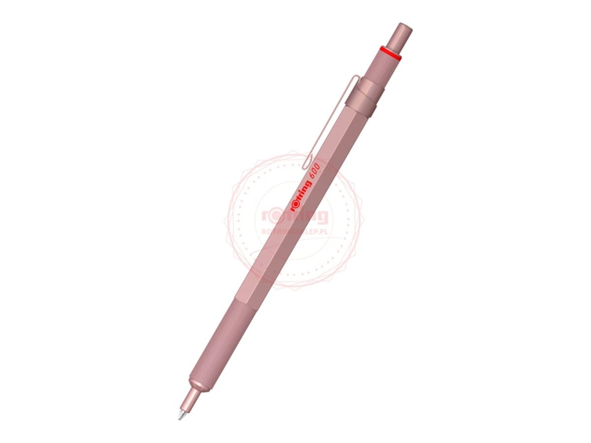 rOtring Kugelschreiber 600 Metallic-Rosegold M black Geschenkbox 2183912