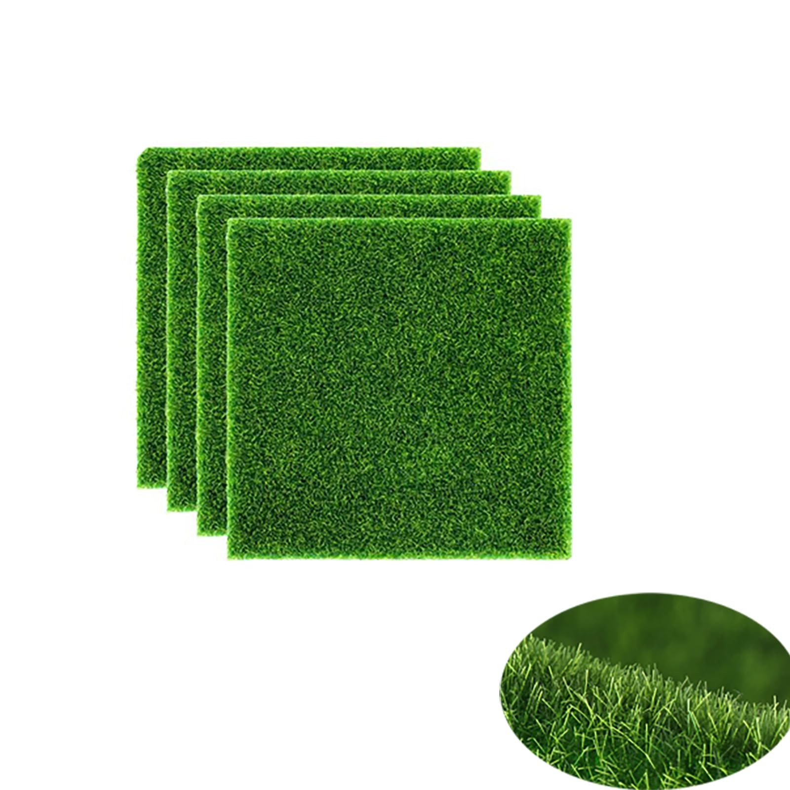 Erba Artificiale,4 Pezzi Mini Miniature Erba Decorazione,Erba Artificiale (l2Z)
