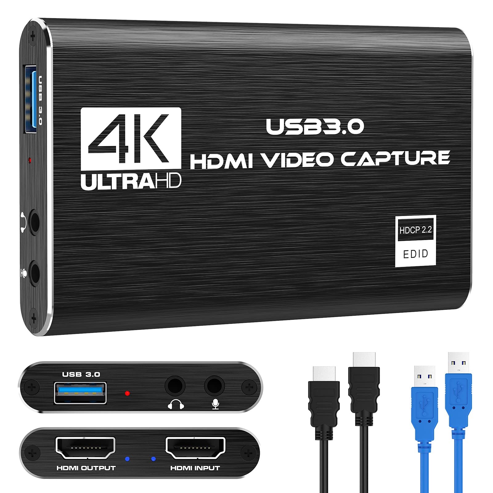 Rybozen Game Capture Card USB 3.0 Video Card HD 1080P HDMI registrazione video c