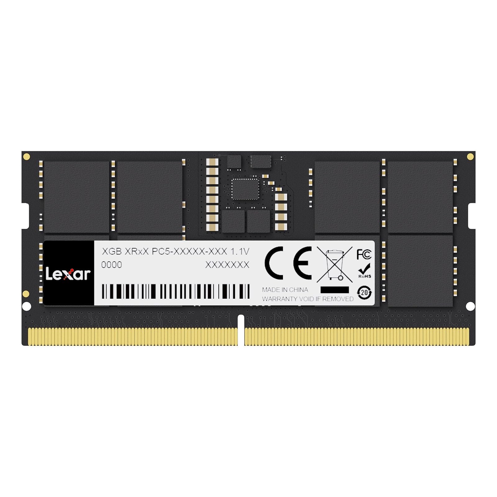 Lexar SODIMM RAM DDR5 16GB 5600 MHz Memoria Laptop, RAM Laptop DDR5 262-Pin, DRA