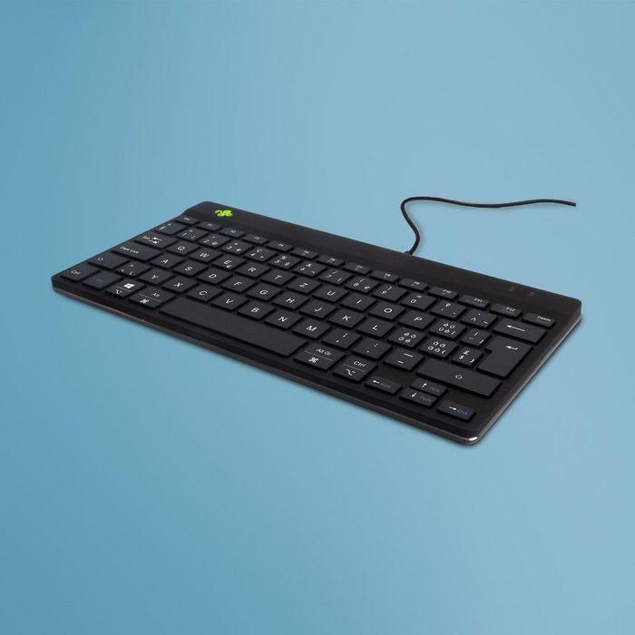 RGOCOCHWDBL R-Go Tools Compact Break ergonomic keyboard QWERTZ (CH), wired, blac