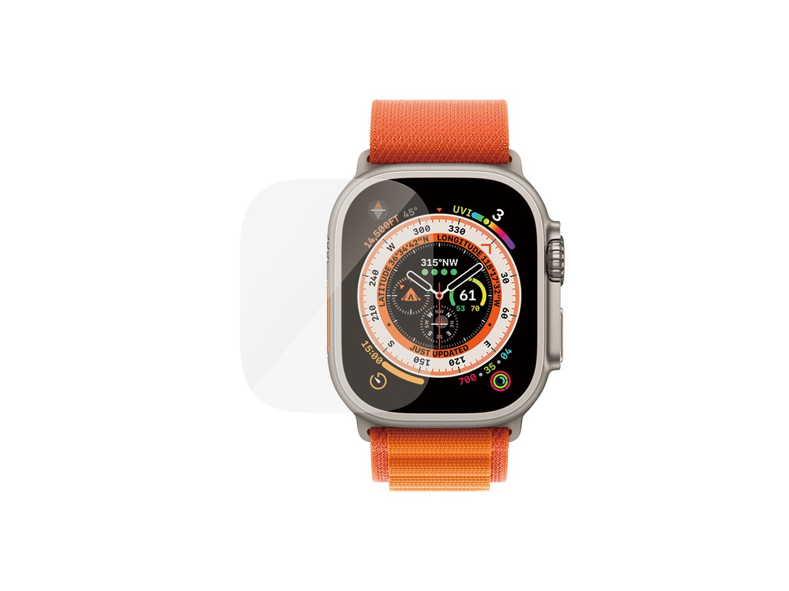 PanzerGlass Pellicola in Vetro Temperato Apple Watch Ultra 2 | Ultra | 3680