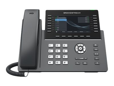 Grandstream GRP2650 IP Phone Nero Cornetta cablata In-band Out-of band Info SIP