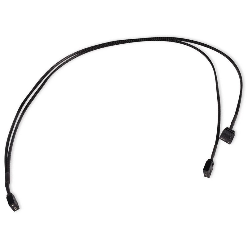 Alphacool 18706 Cavo splitter RGB Plastica Nero 3-pin 600 mm 1 pz Y-splitter