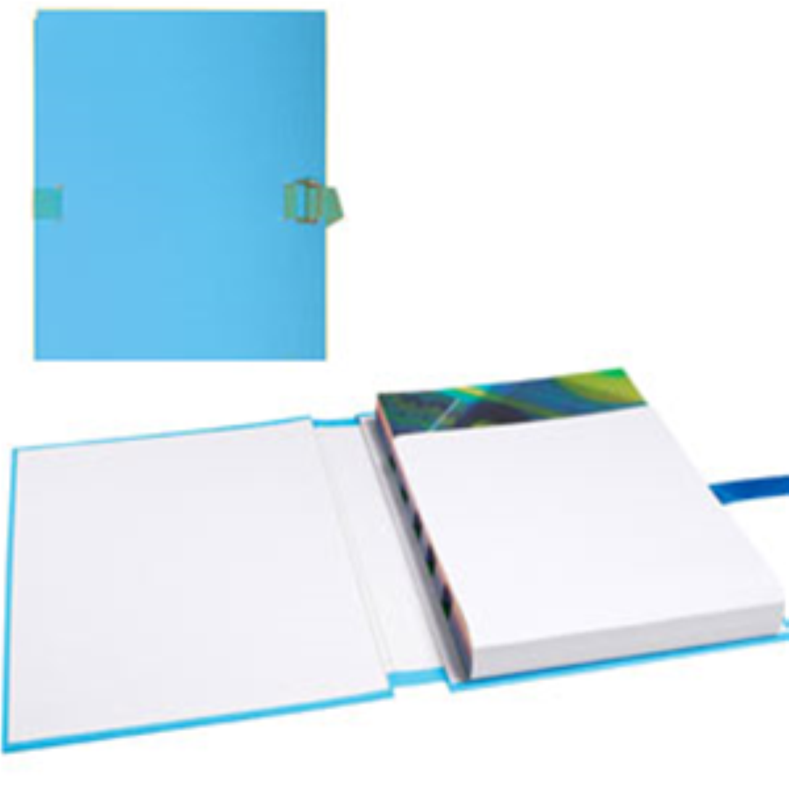CARTELLA CON DORSO ESTENSIBILE - FORMATO A4 - AZZURRO - EXACOMPTA