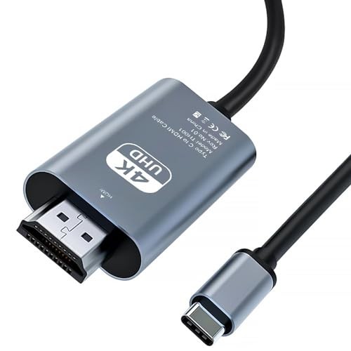 Cavo HDMI USB C HDMI 4K HDMI,2M Cavo HDMI USB C Adattatore USB C HDMI Compatibil