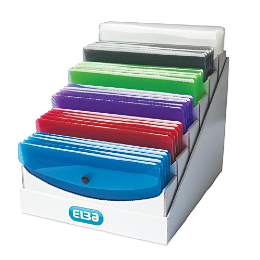 Elba 400031413 Hawai Portafoglio DIN lungo, confezione da 30 pezzi, colori assor