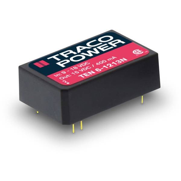 TracoPower 0  Convertitore DC/DC da circuito stampato 12 V/DC 15 V/DC 4 mA 6 W N