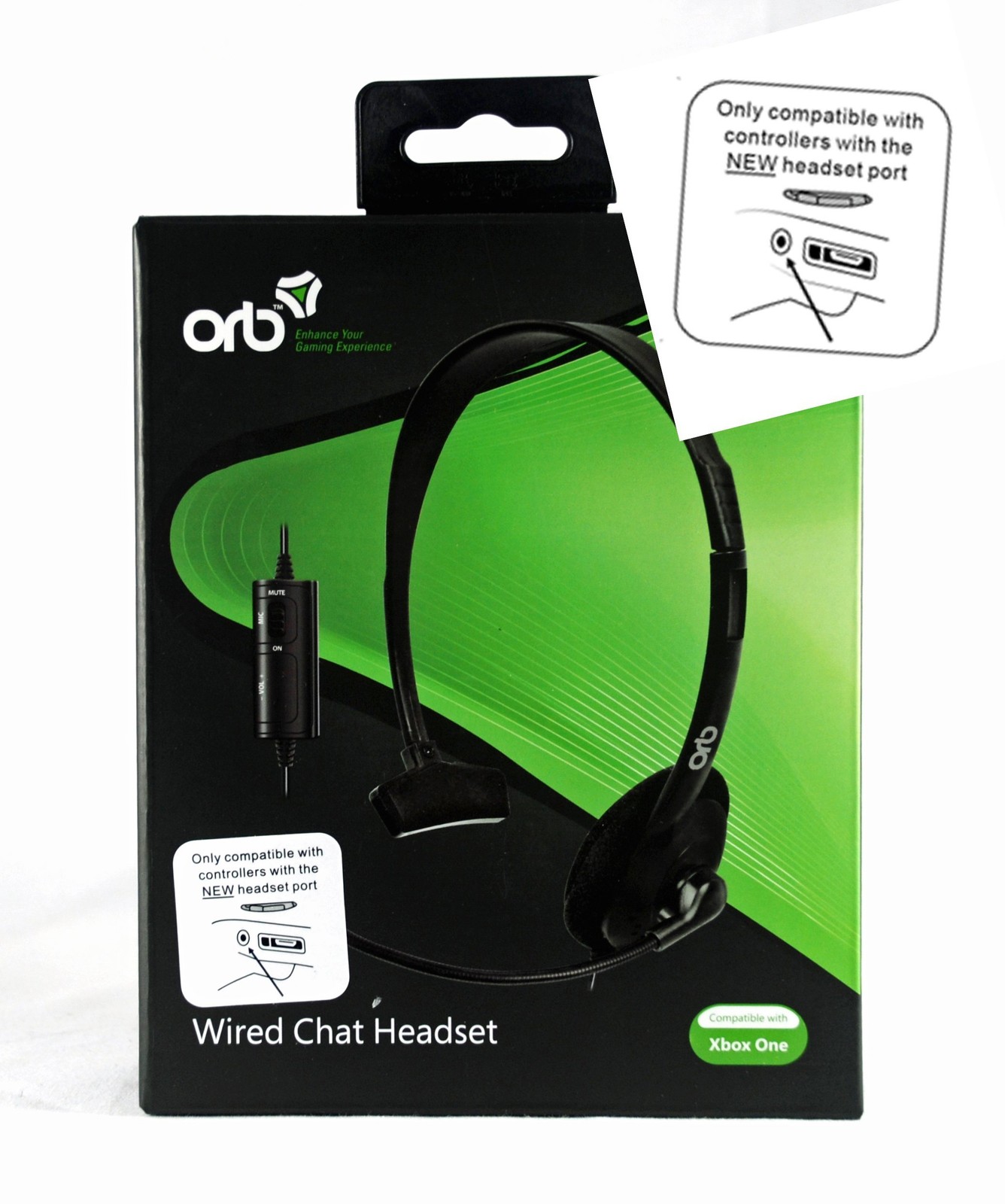 ORB compatible Wired Chat Headset for Xbox 360