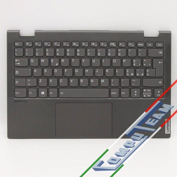 Cover Palmrest Tastiera Italiana Retroilluminata Lenovo Yoga C640 Grey 5CB0W4376