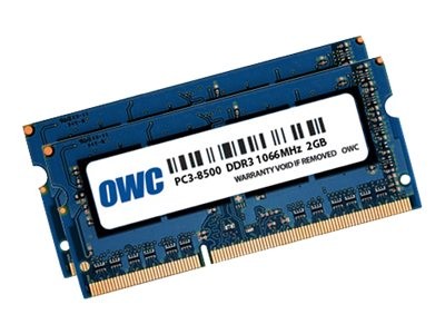 OWC OWC8566DDR3S4GP 4 GB 2 x 2 GB DDR3 1066 MHz 204-pin SO-DIMM 4.0GB (2x2.0GB)