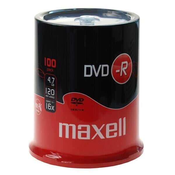 Maxell 275611 - 100 DVD-R 16x 4.7GB in cake