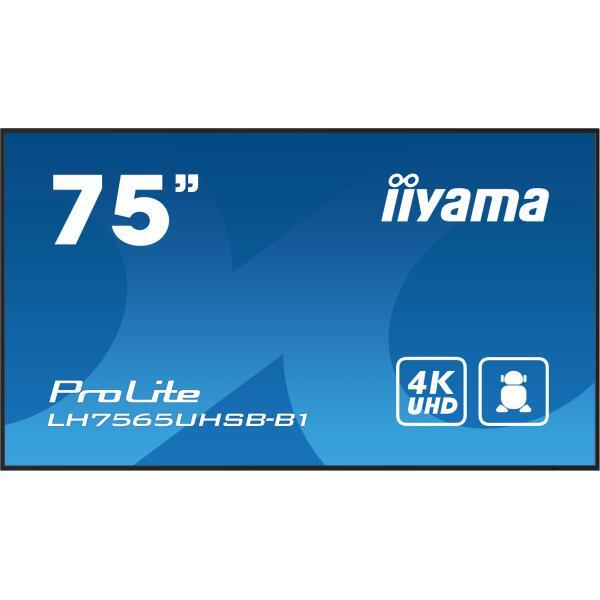 Iiyama ProLite LH7565UHSB-B1 - Classe diagonale 190 cm (75") (189,2 cm (74,5")